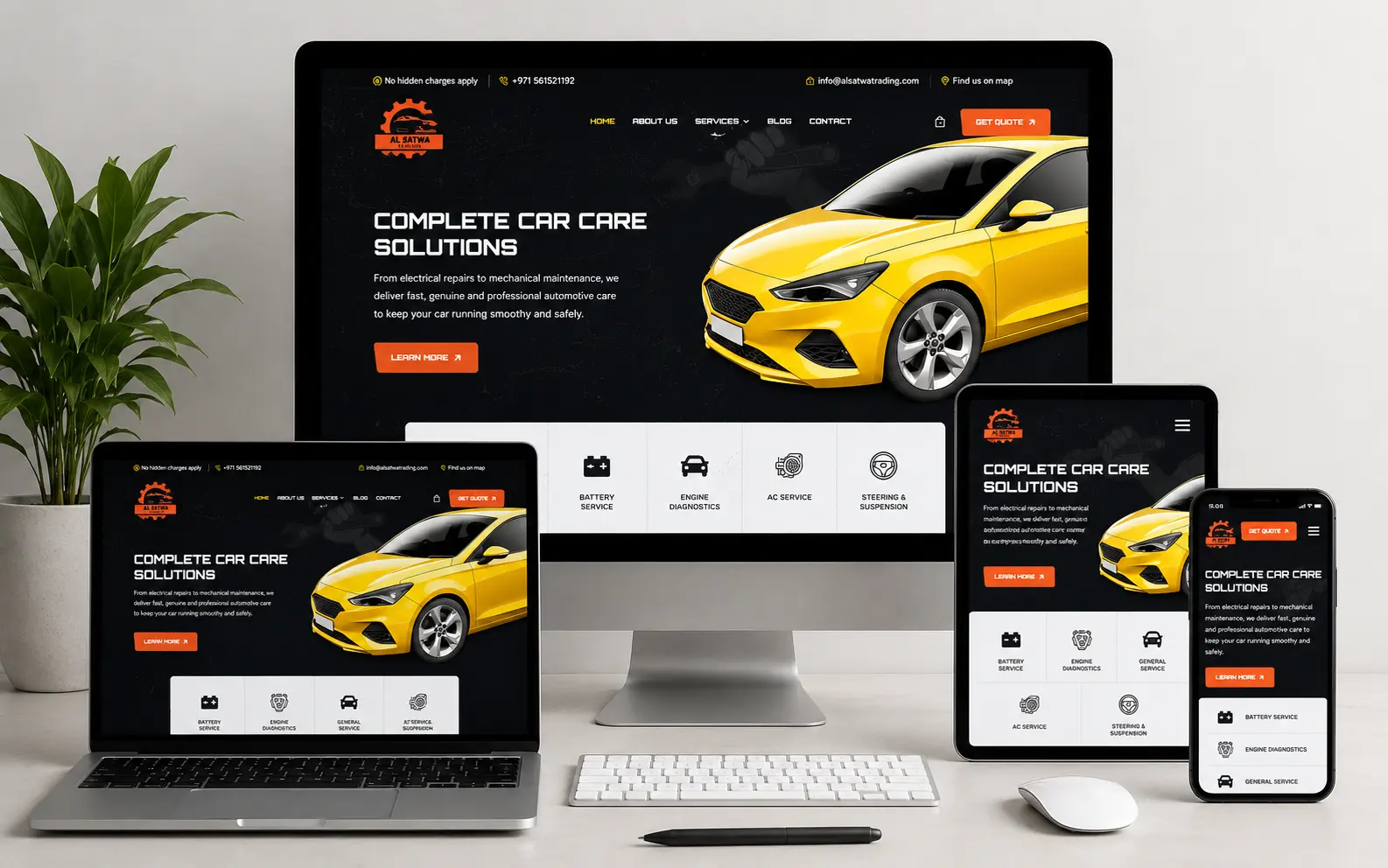 Healthcare website development project Dubai